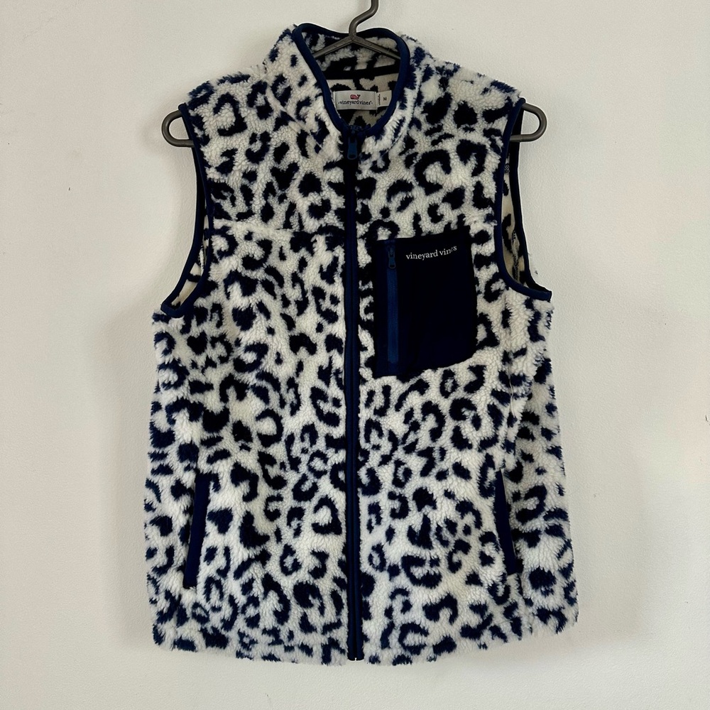 Vineyard Vines Leopard Print Vest